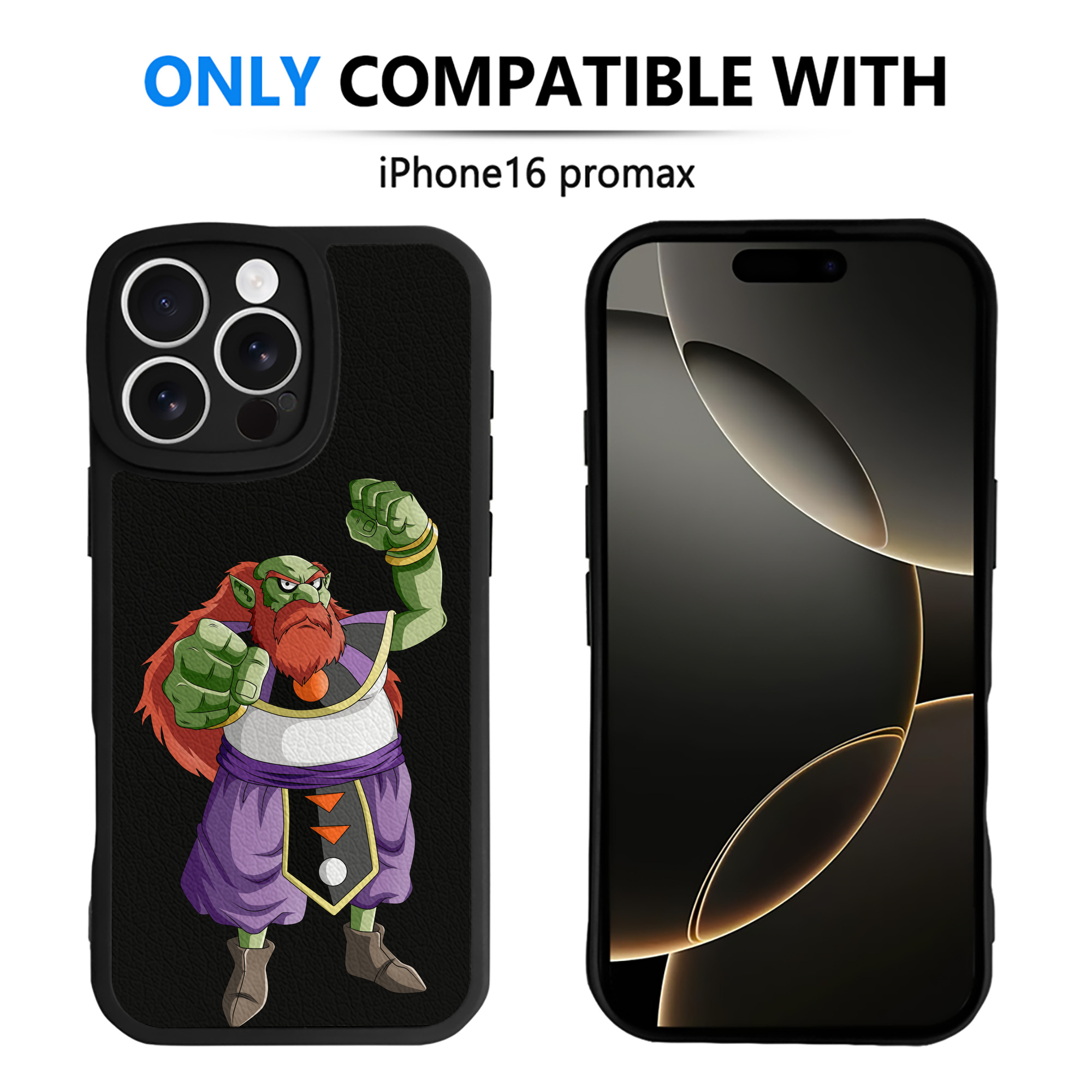 （画像用） ドラゴンボール DRAGON BALL 【iPhone 16シリーズ対応】シリコンスマホケース（レザー調） 材質：シリコン